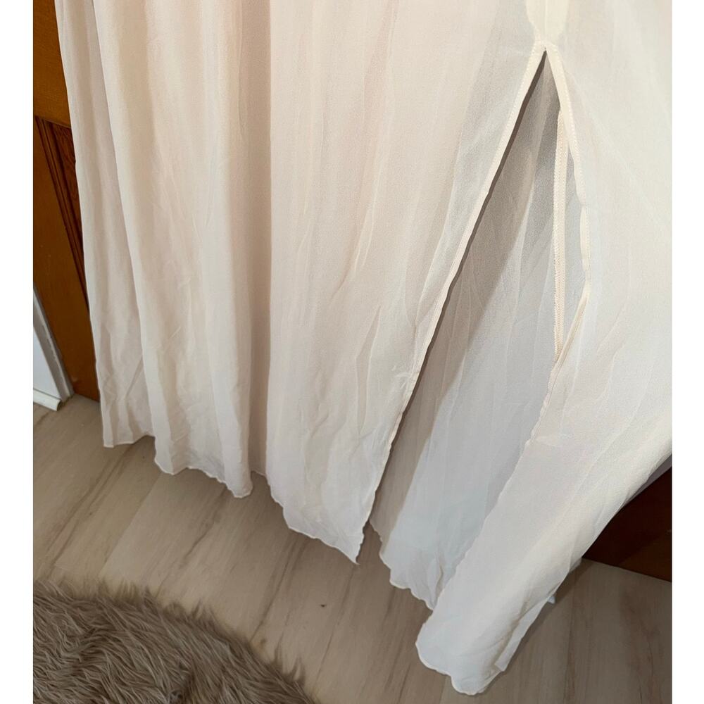 New Lulu’s Heavenly Hues Cream Maxi Dress Women’s size M - Picture 4 of 9